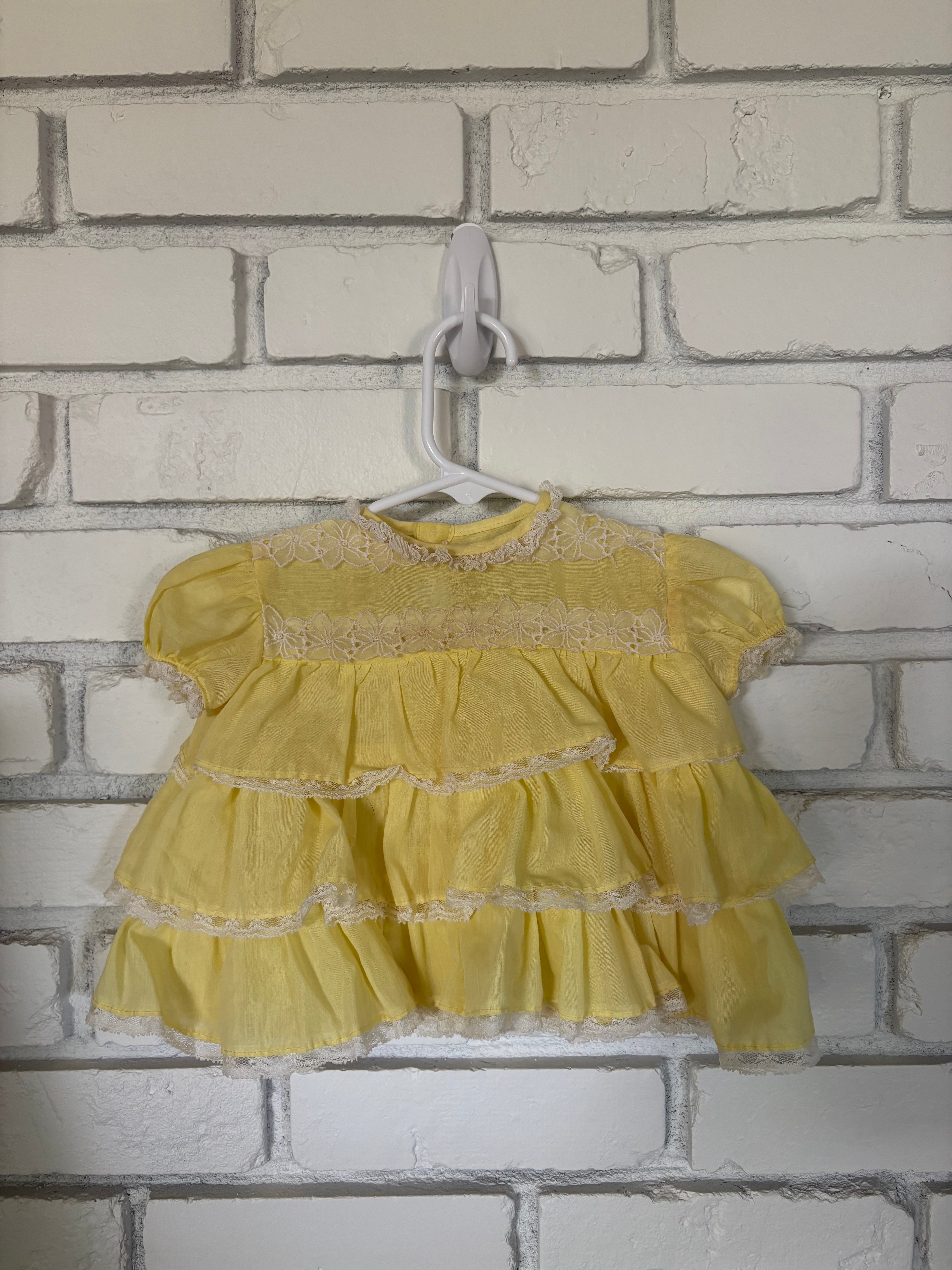 Vintage Nannette Yellow Dress