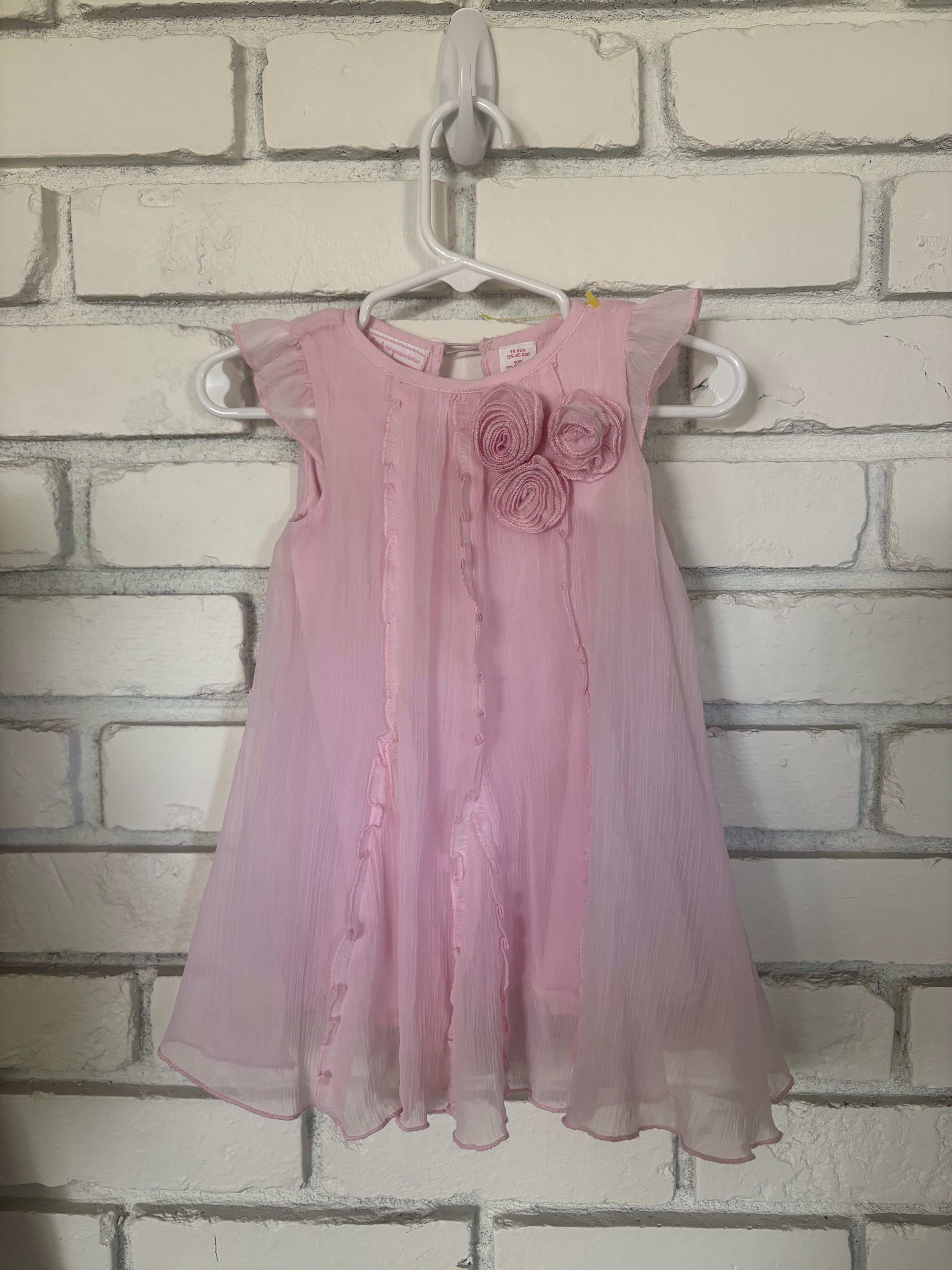 Vintage Little Impressions Pink Dress 12 Months