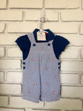 Little Me Romper Baseball Set 6 Months