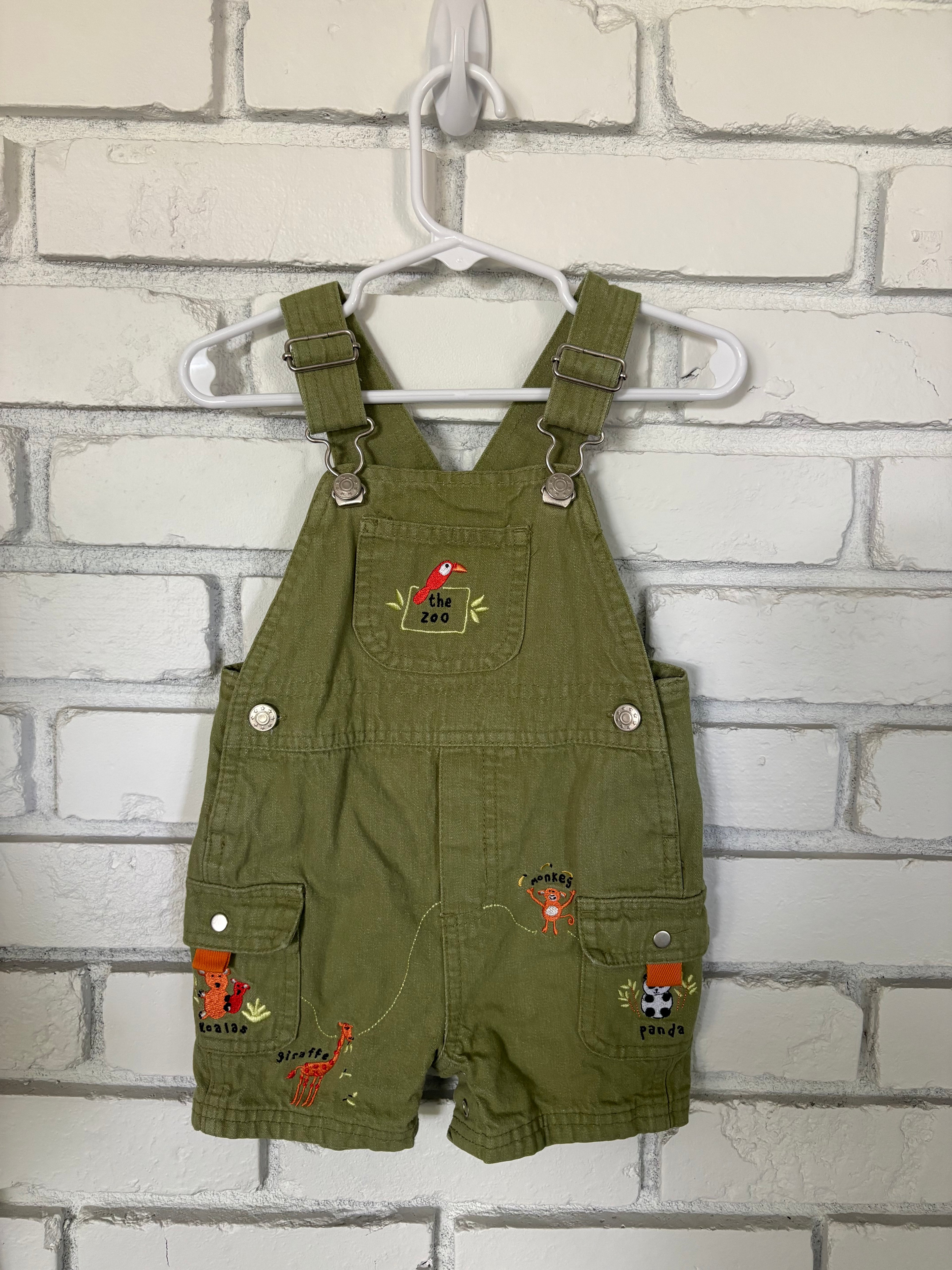 Vintage Nursery Rhyme Overalls 12 Months