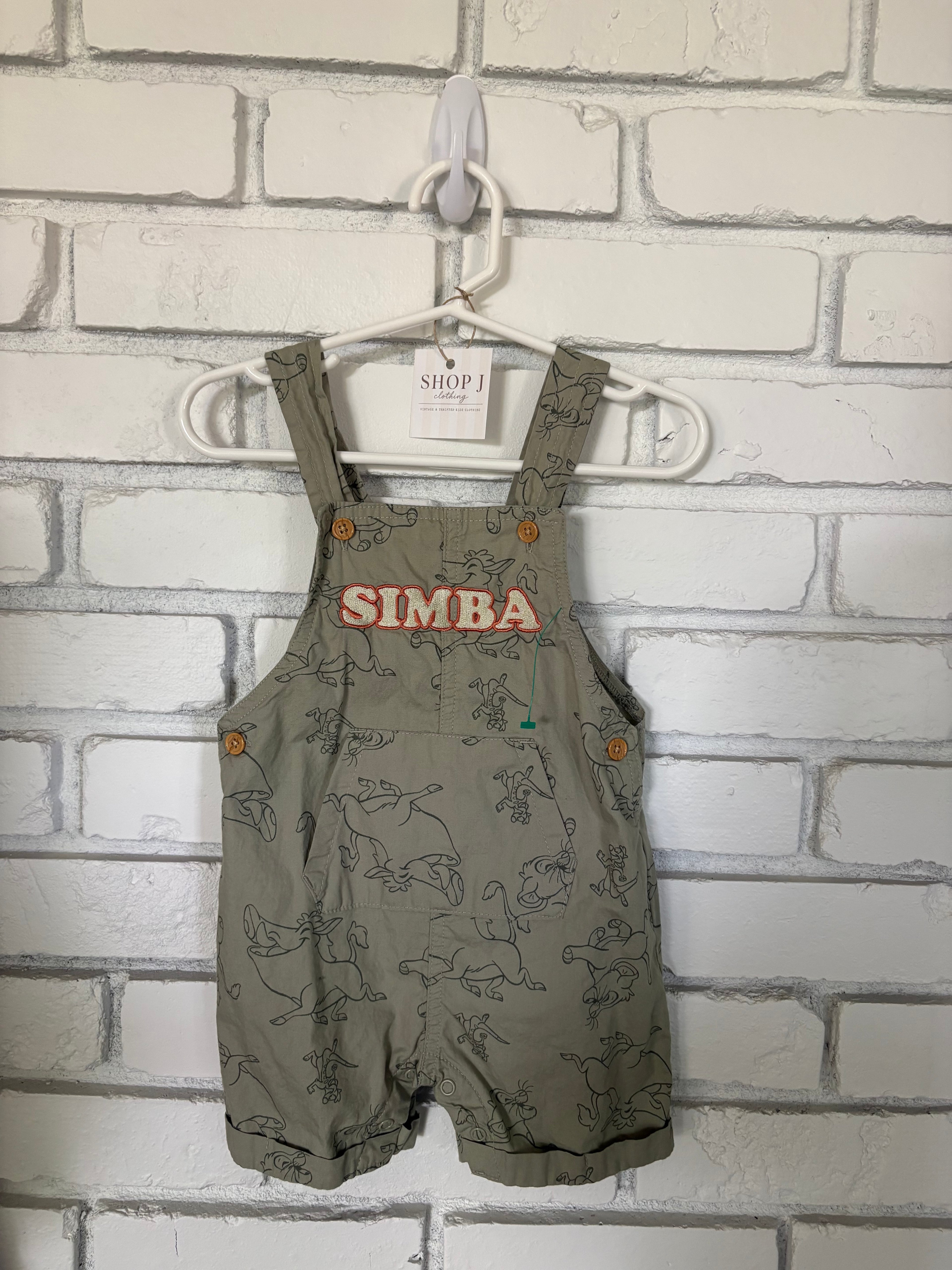 Disney Overalls 18 Months